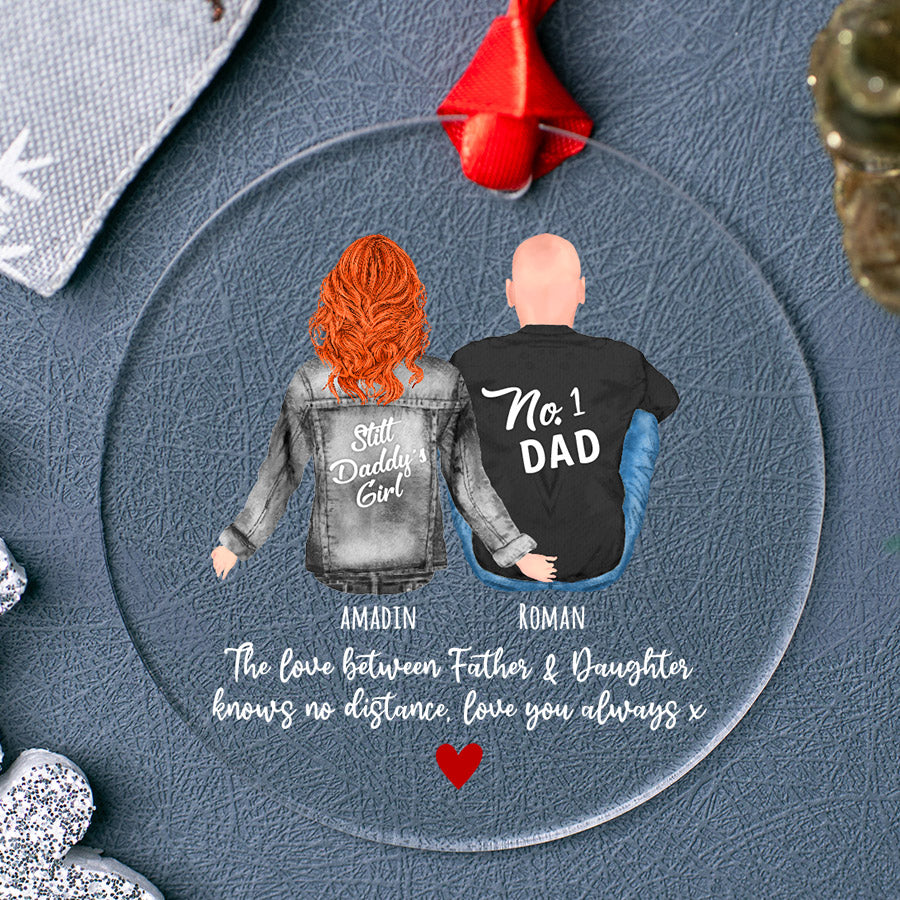 Dad and Daughter Ornaments