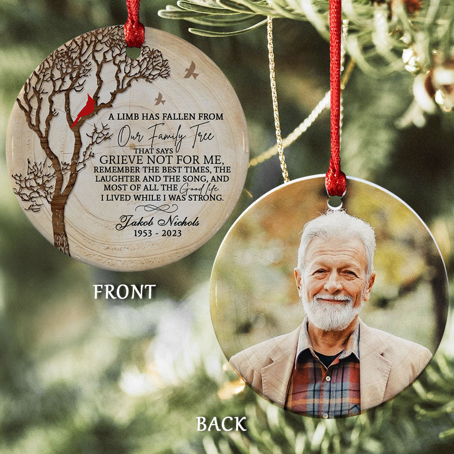 Dad in Heaven Christmas Ornament