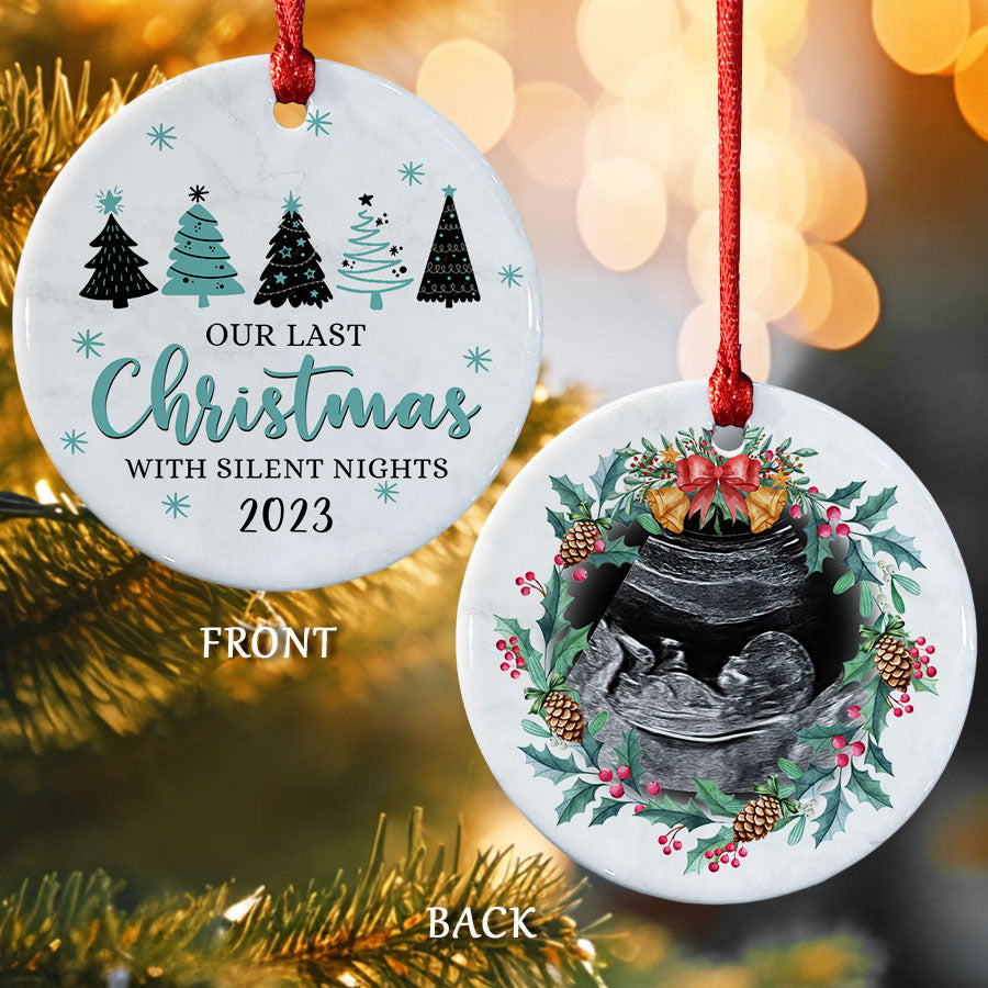 Custom Baby Bump Christmas Ornament