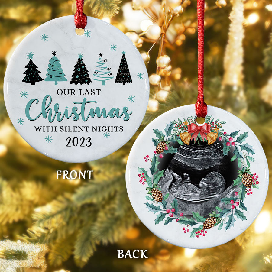 Custom Baby Bump Christmas Ornament