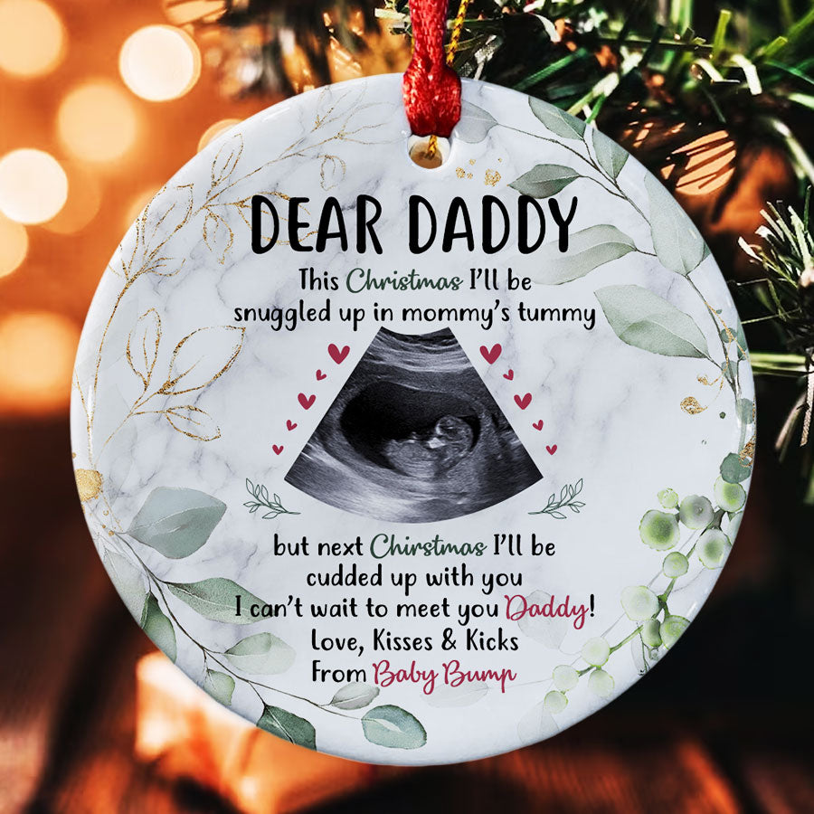 Daddy’s First Christmas Ornament From Bump