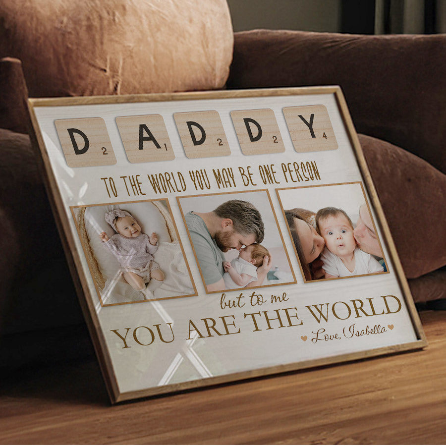 Custom Photo First Fathers Day Gift
