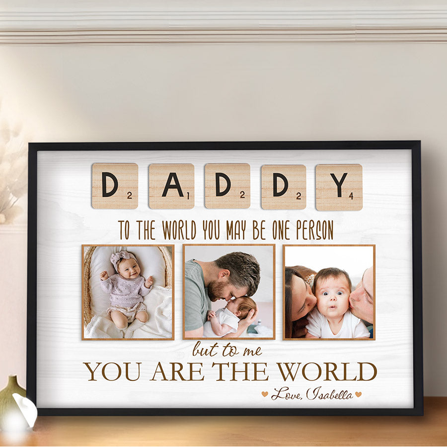 Custom Photo First Fathers Day Gift