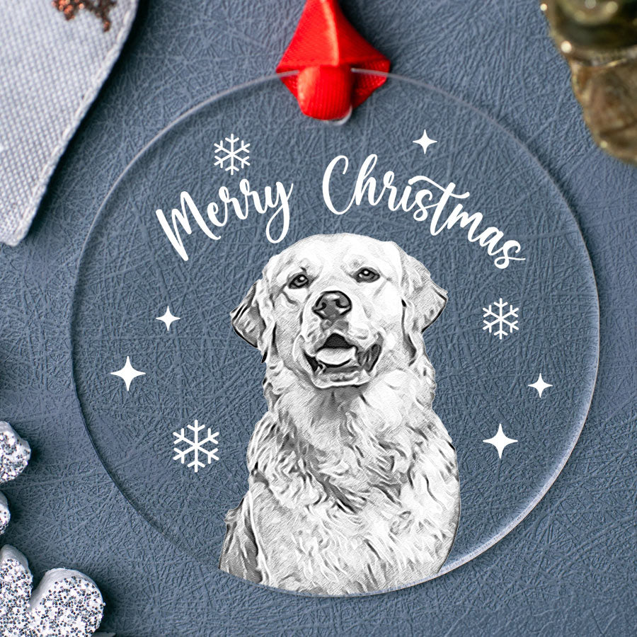 Dog Photo Christmas Ornament