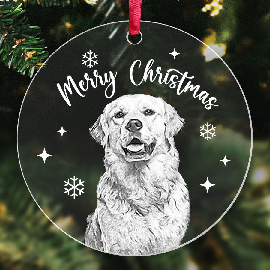 Dog Photo Christmas Ornament