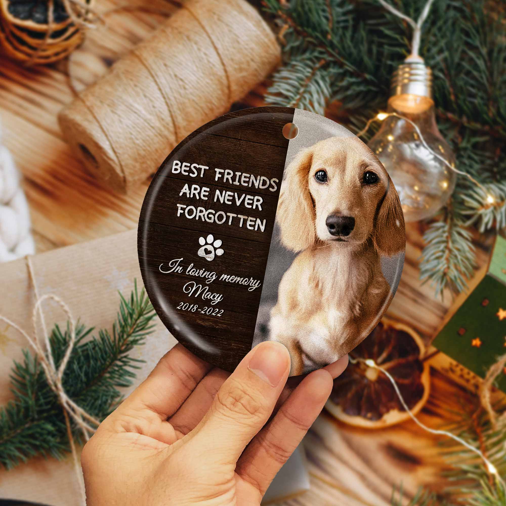 In Loving Memory Dog Ornament