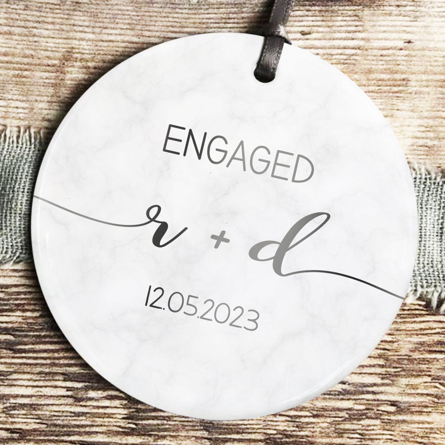 engaged ornament