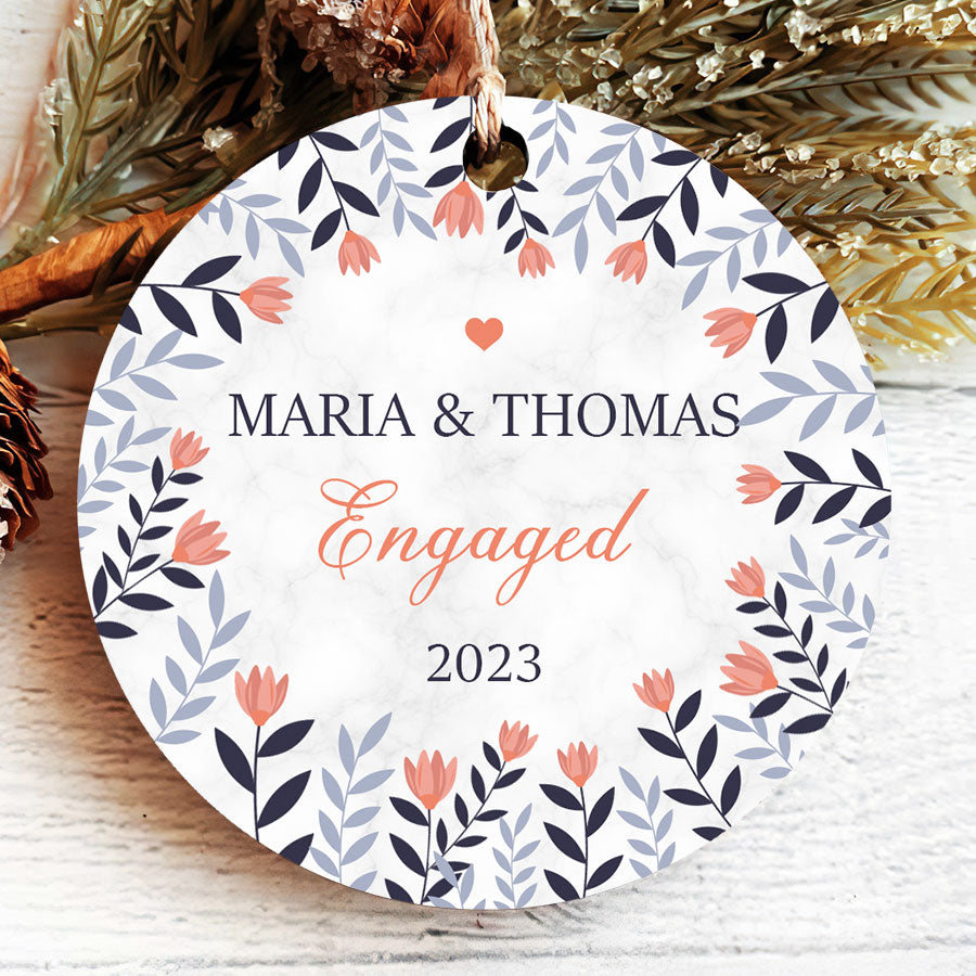 engaged ornament