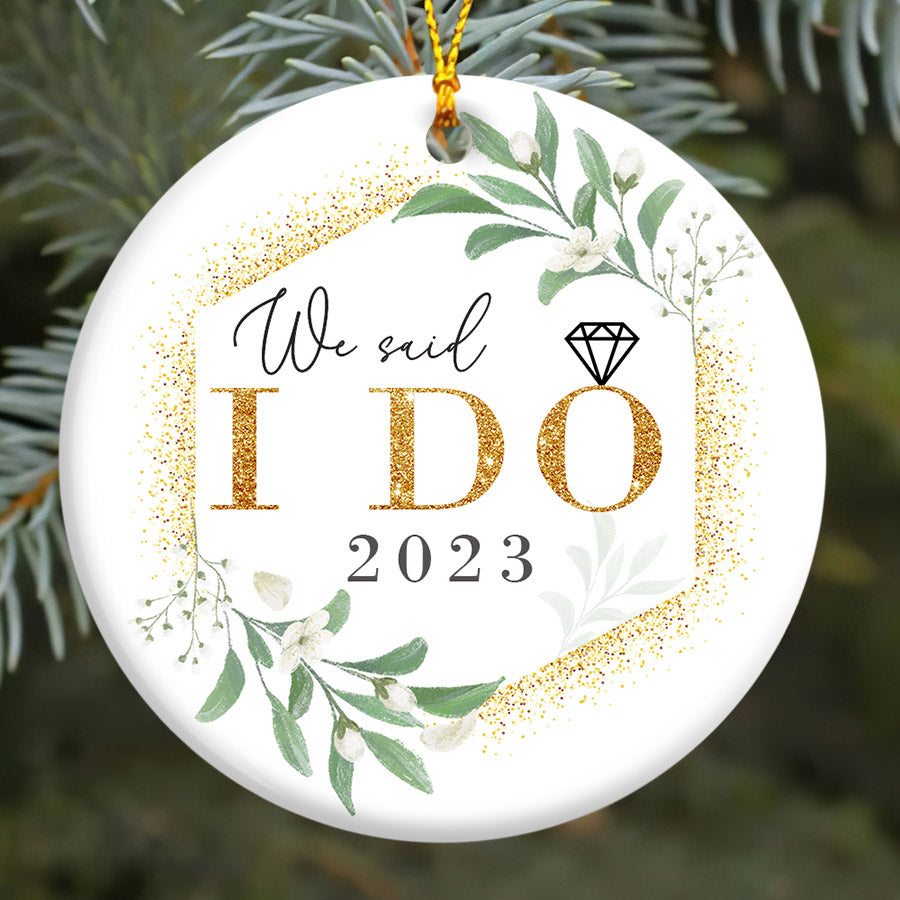 engaged ornaments