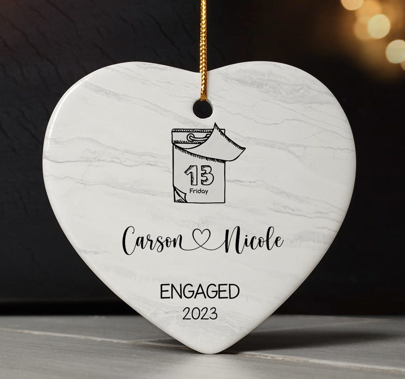 Engagement Date Ornament