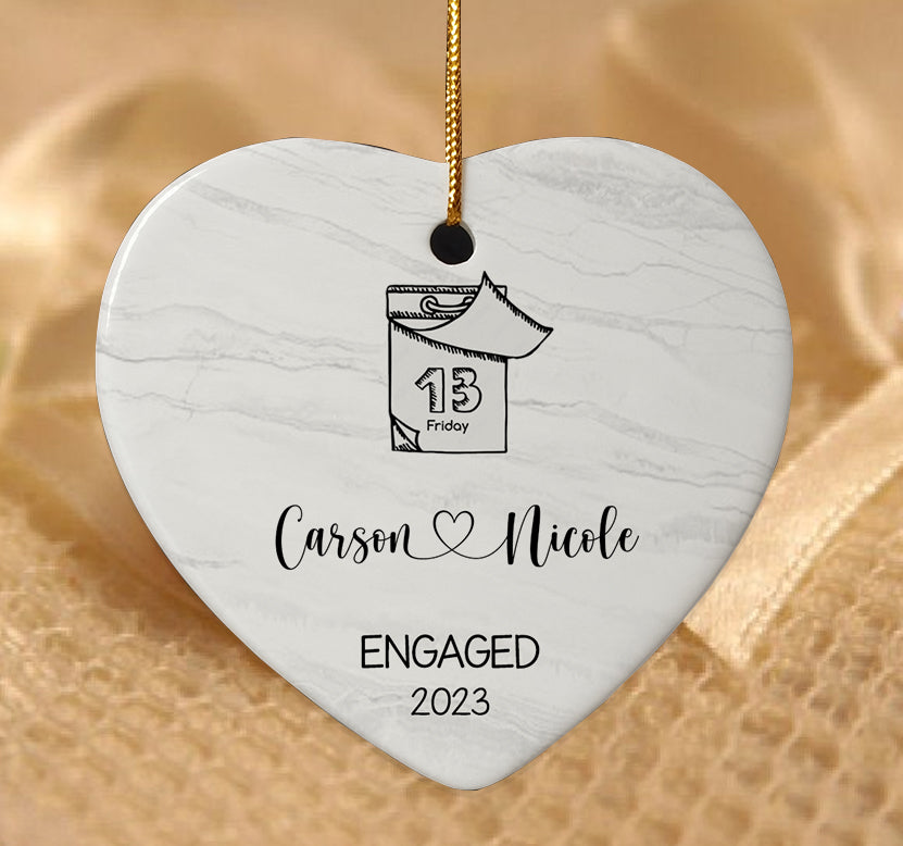 Engagement Date Ornament