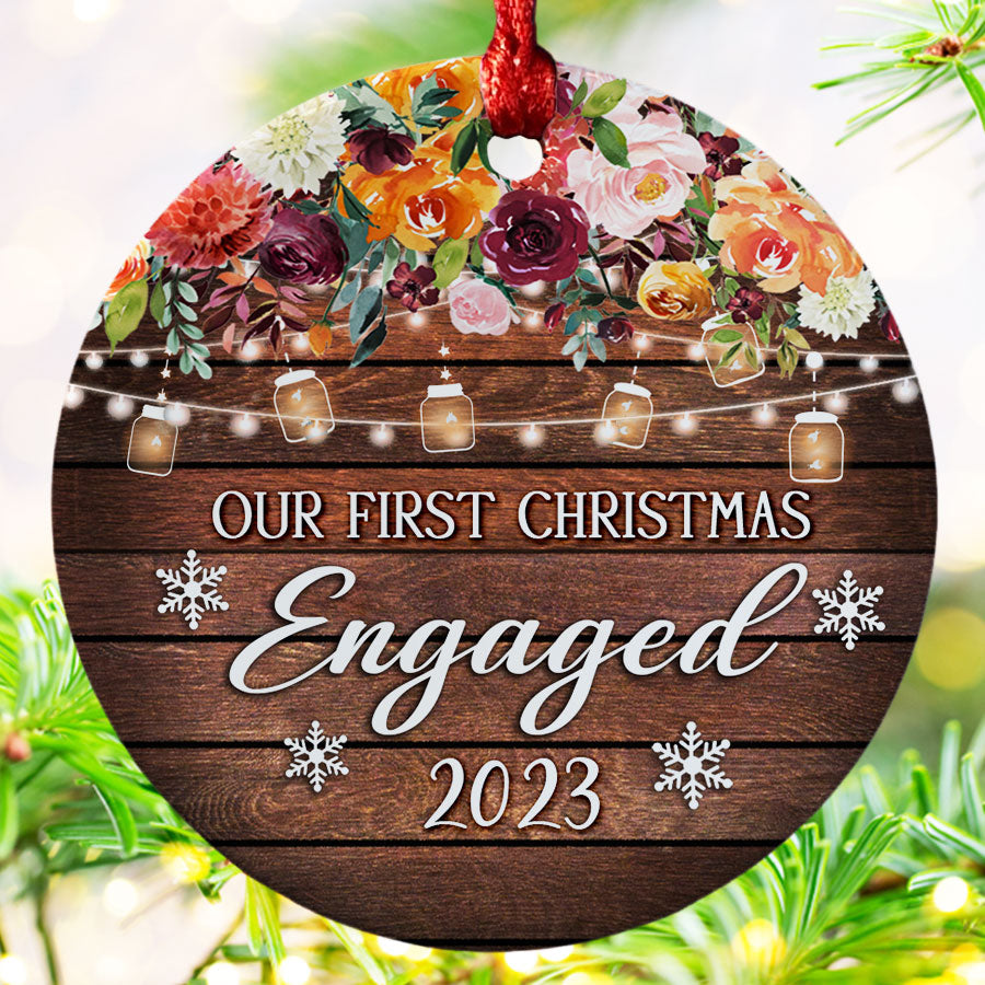 we re engaged ornament