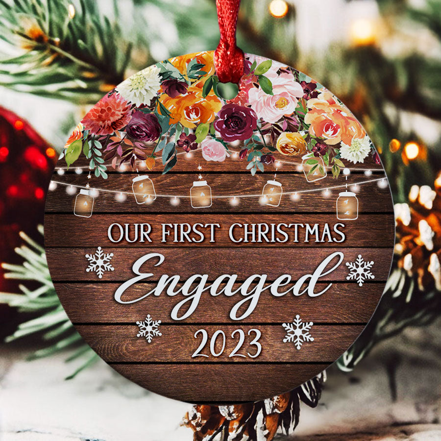 we re engaged ornament