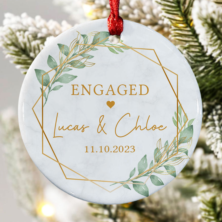 Ceramic Engagement Ornament