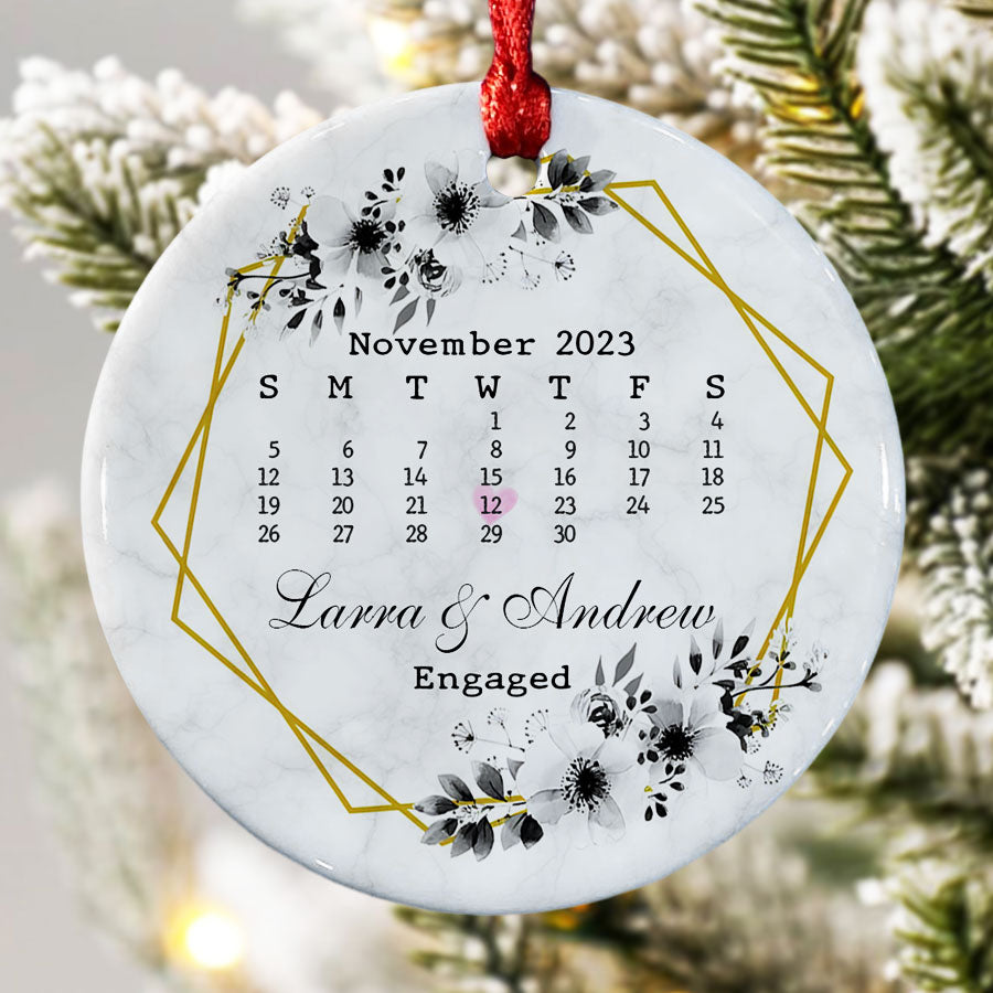 Custom Calendar Ornament