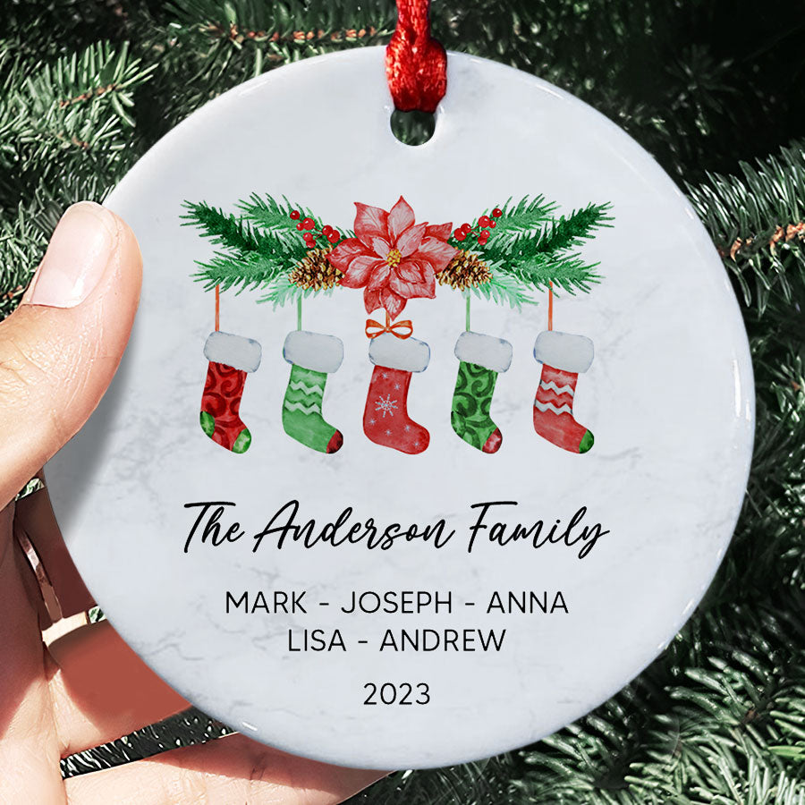Family Name Christmas Ornaments