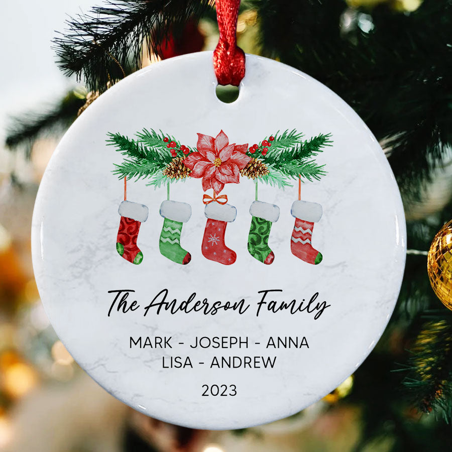 Family Name Christmas Ornaments