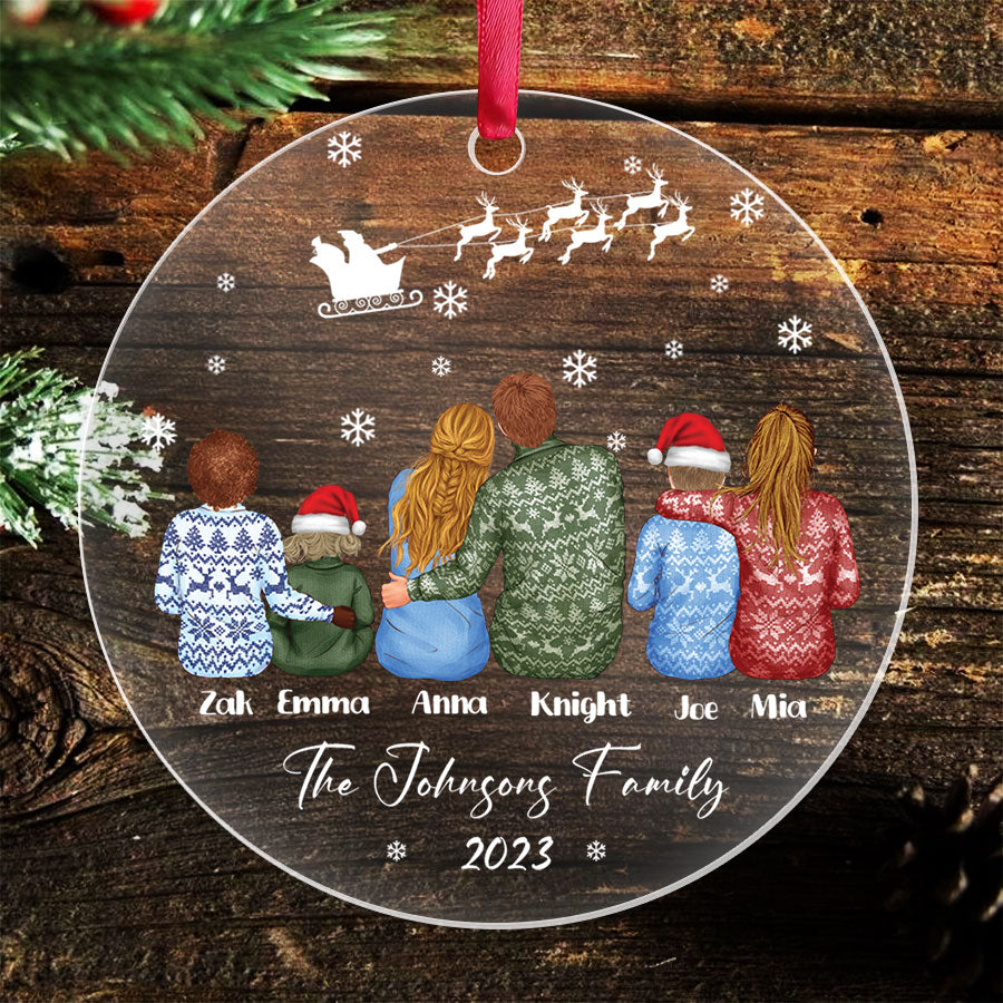 Family Christmas Ornaments Personalized