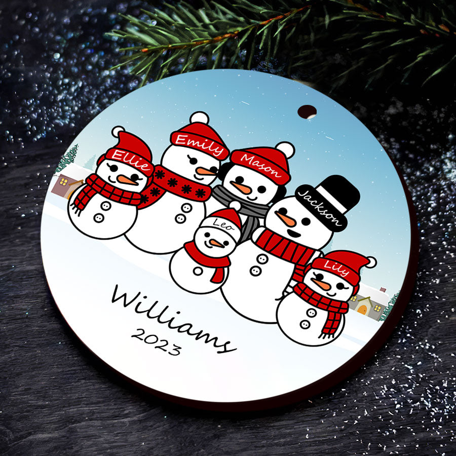 Family of 6 Ornament