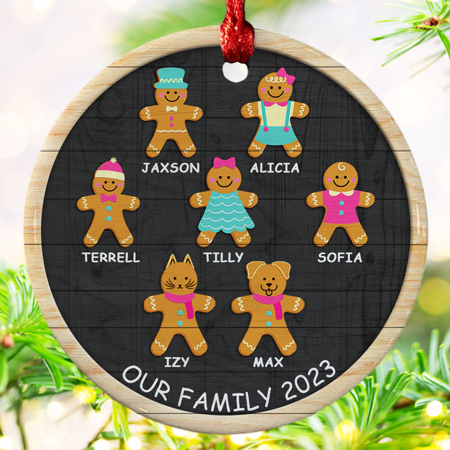Customized Family Ornaments