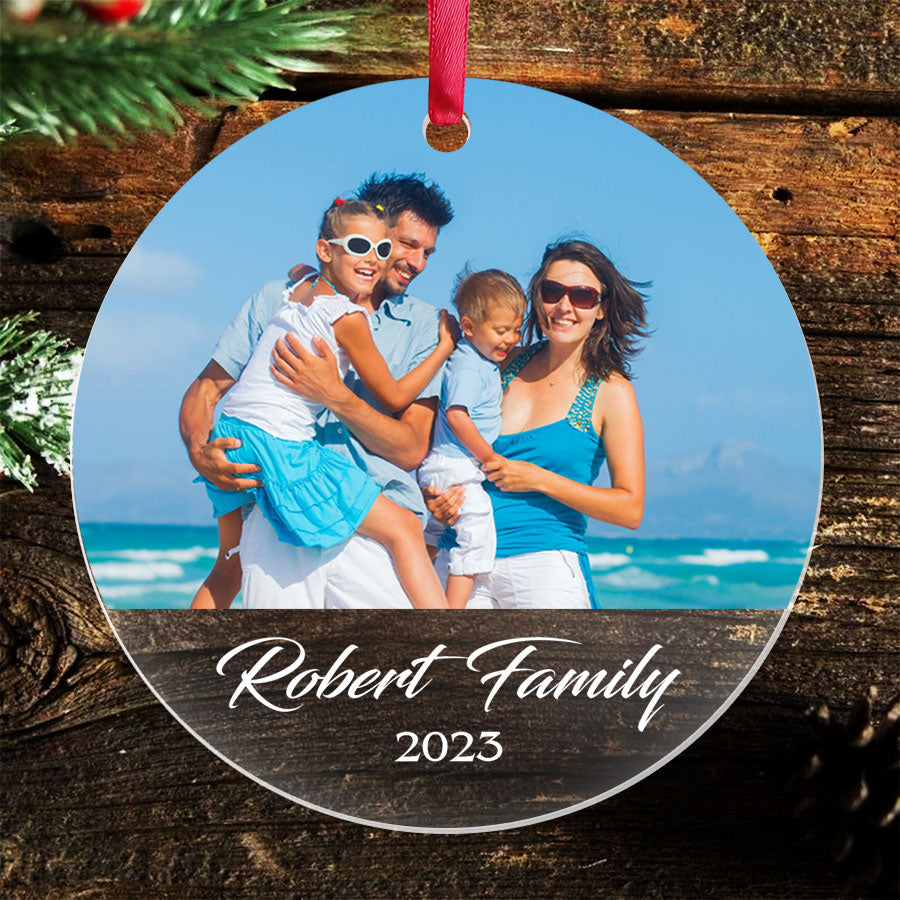 Family Photo Ornament