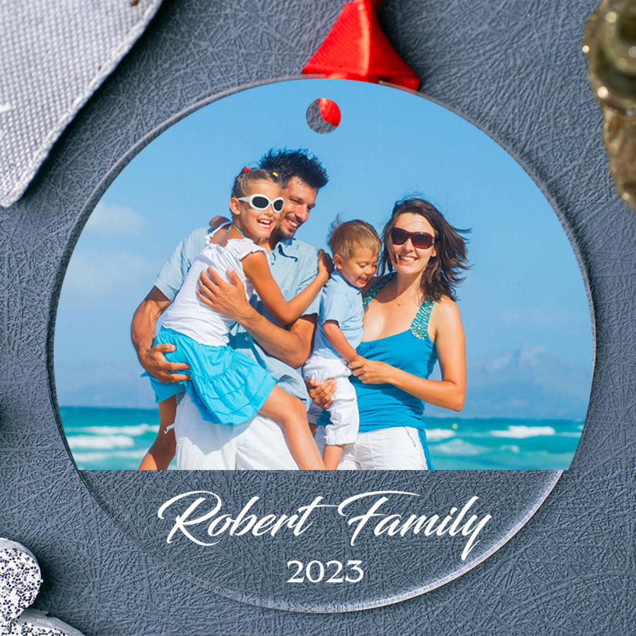 Family Photo Ornament