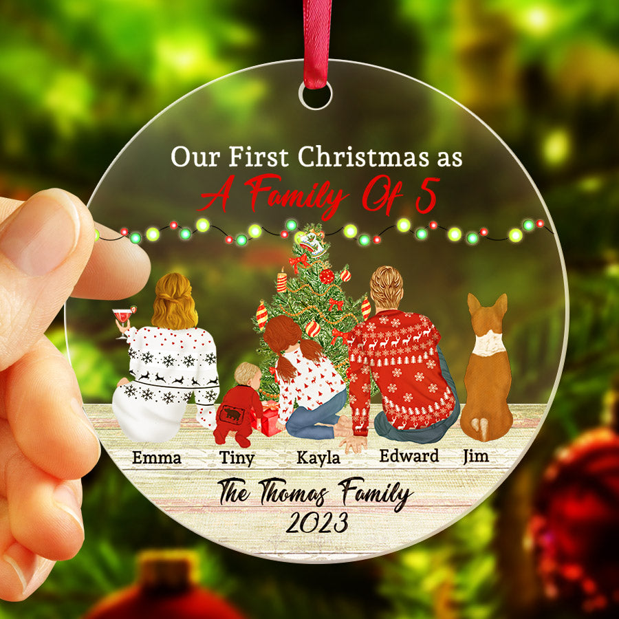 Family of 5 Ornament