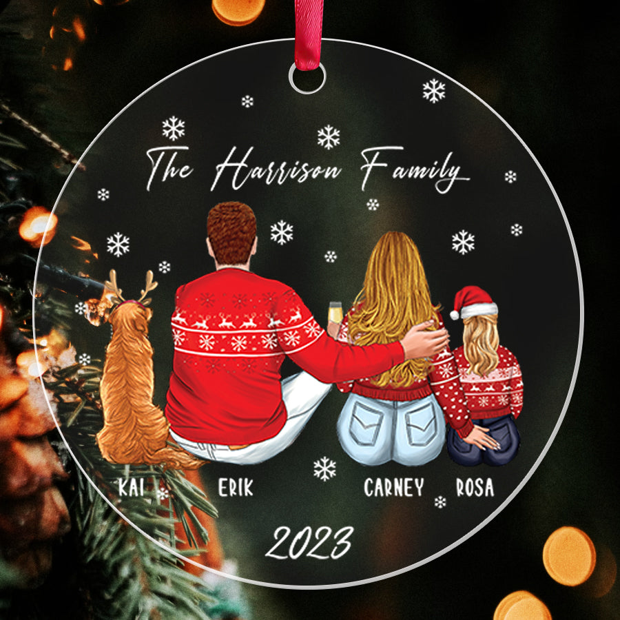 Family of 4 Ornaments