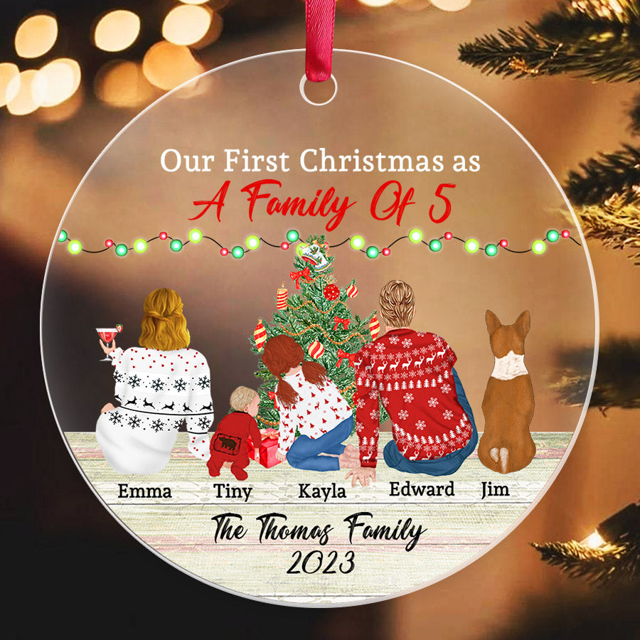 Family of 5 Ornament
