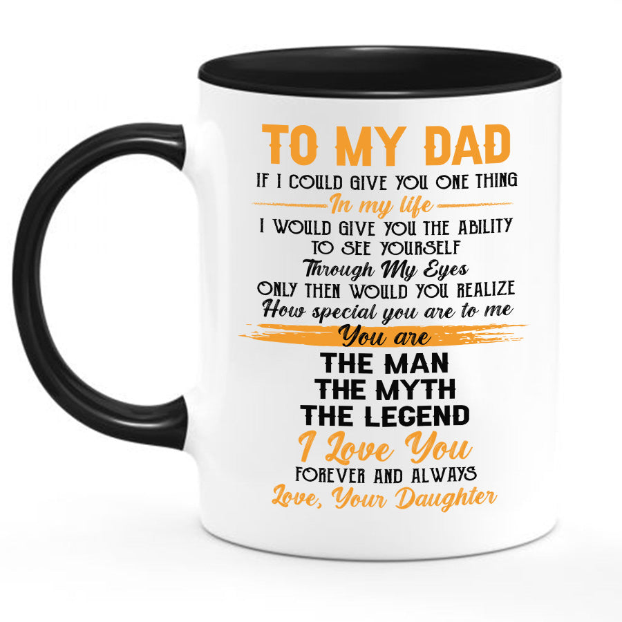 Dad Script Mug Father Day Mugs | Custom Coffee Mugs For Dad | To My Dad If I Could ...