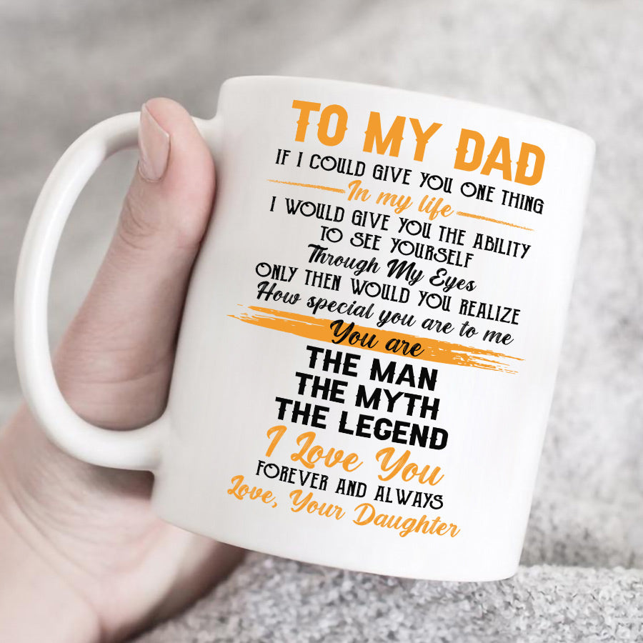 Dad Script Mug Father Day Mugs | Custom Coffee Mugs For Dad | To My Dad If I Could ...