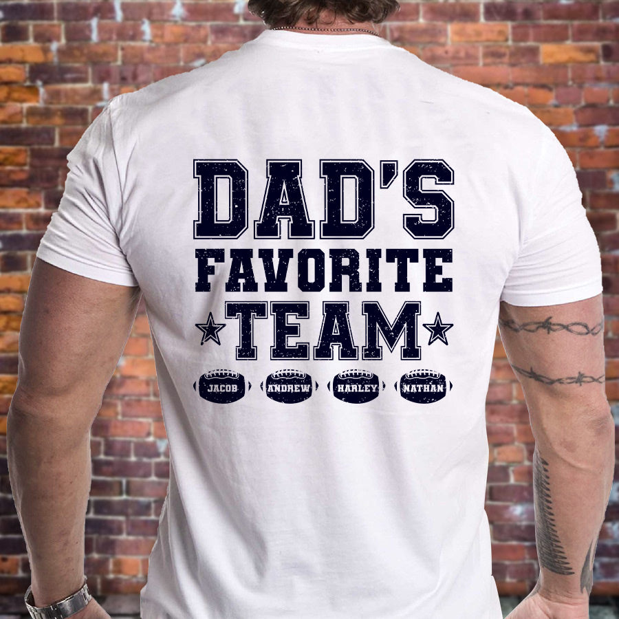 Father Day T Shirts | Personalized Dad’S Shirts | Football Dad Shirts ...