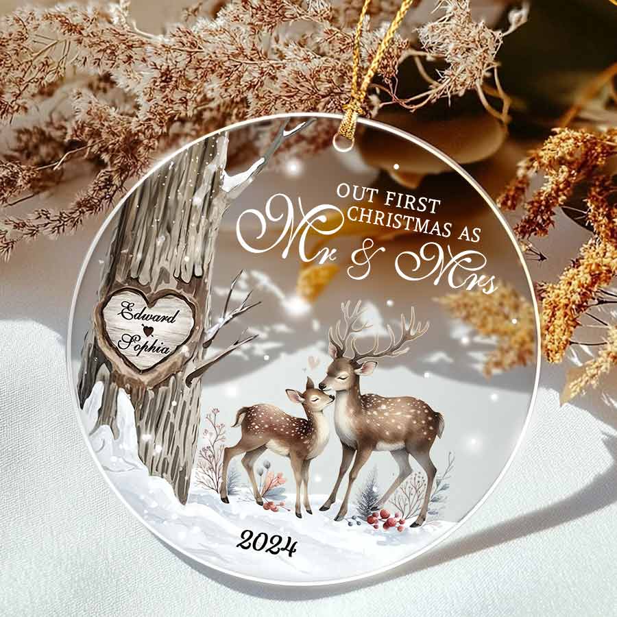 Our First Christmas As Mr and Mrs Ornament