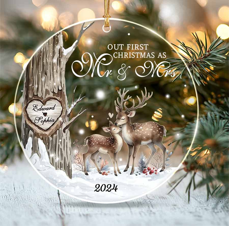 Our First Christmas As Mr and Mrs Ornament