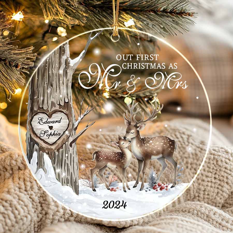 Our First Christmas As Mr and Mrs Ornament