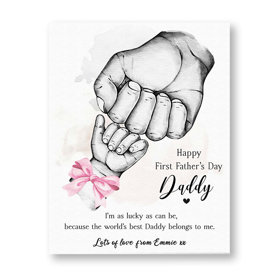 First Fathers Day Gifts From Daughter Happy Fathers Day Canvas first-fathers-day-gifts-from-daughter-happy-fathers-day-canvas