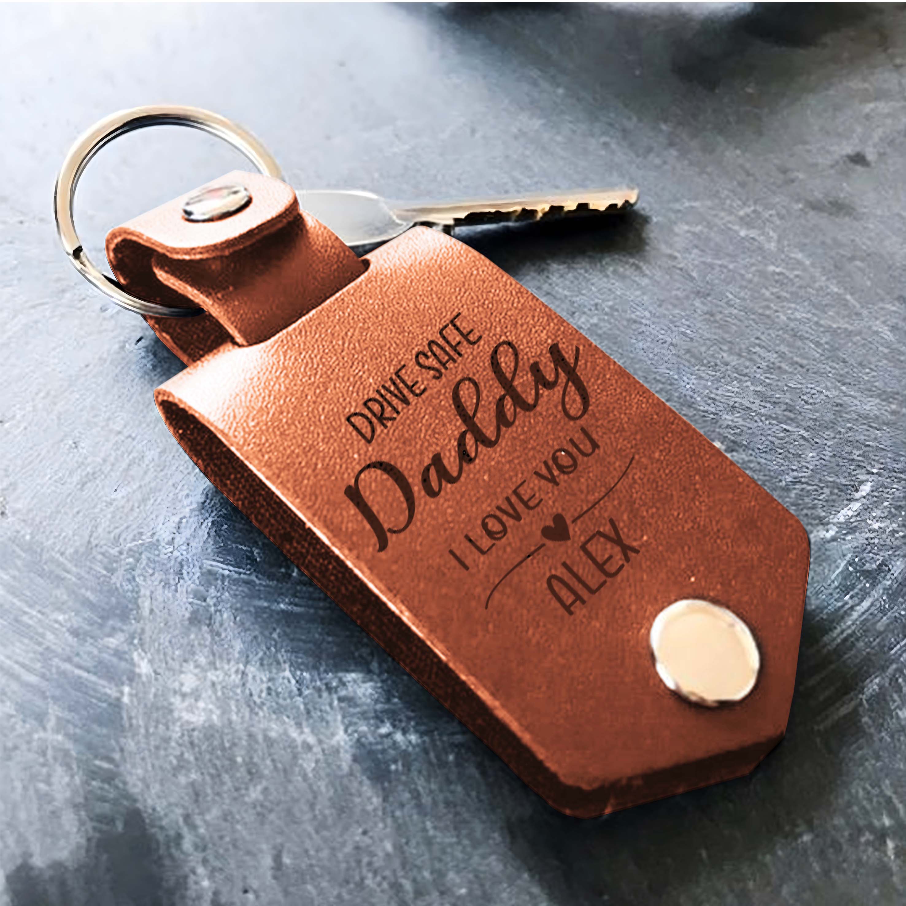 Dad Keychain With Picture