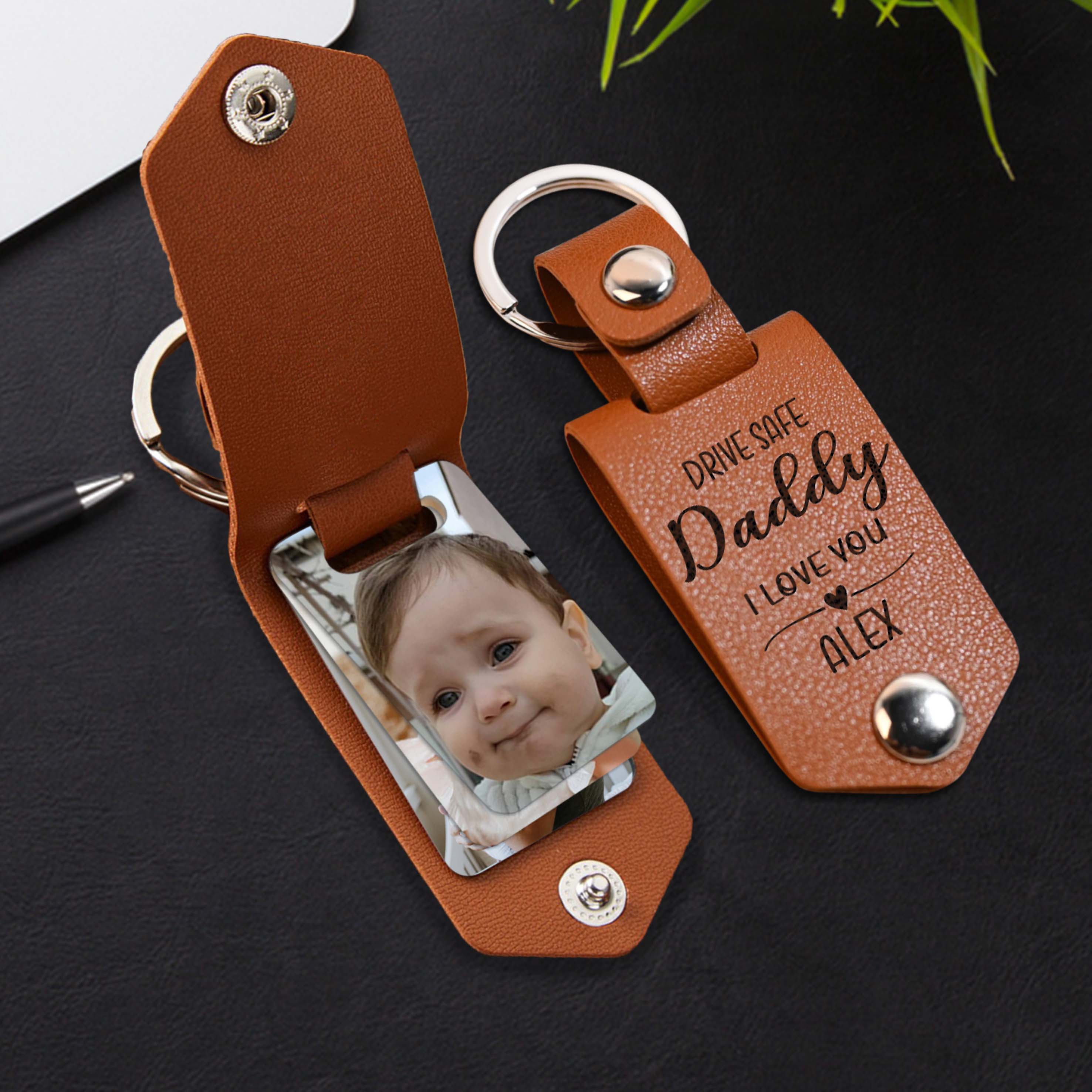 Dad Keychain With Picture