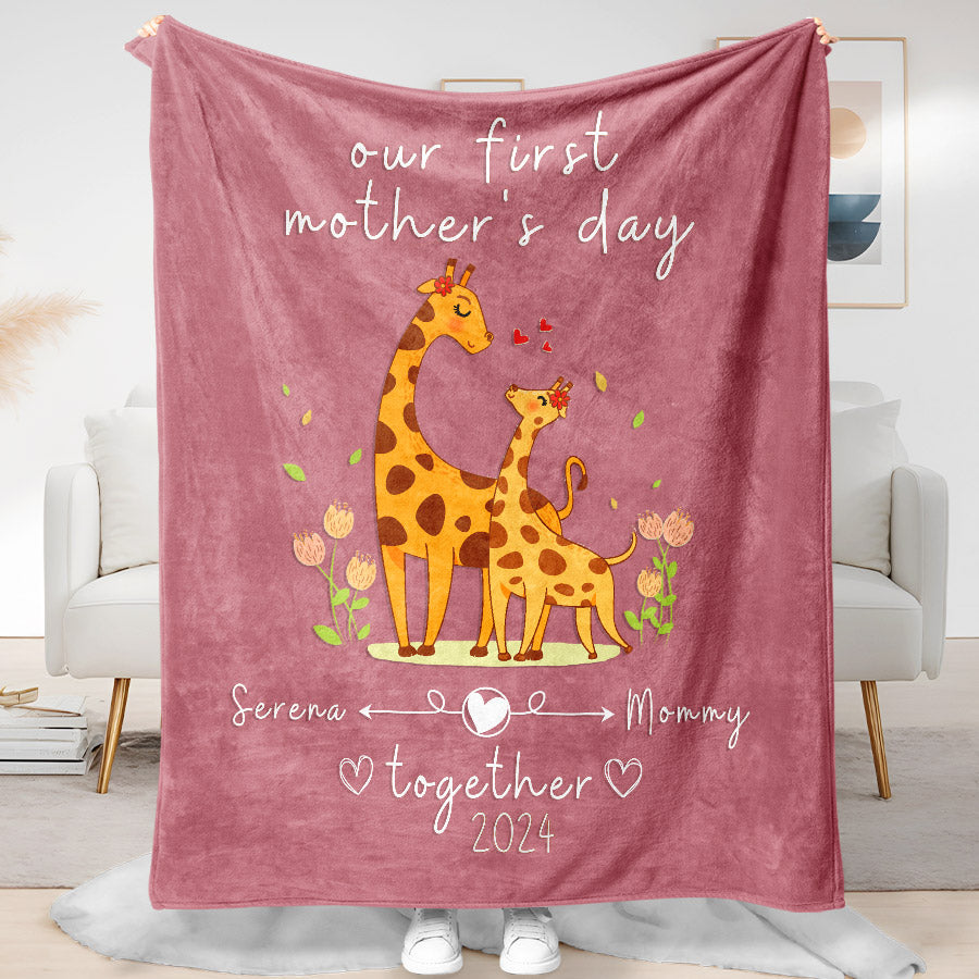 Custom 1st Mothers Day Blanket