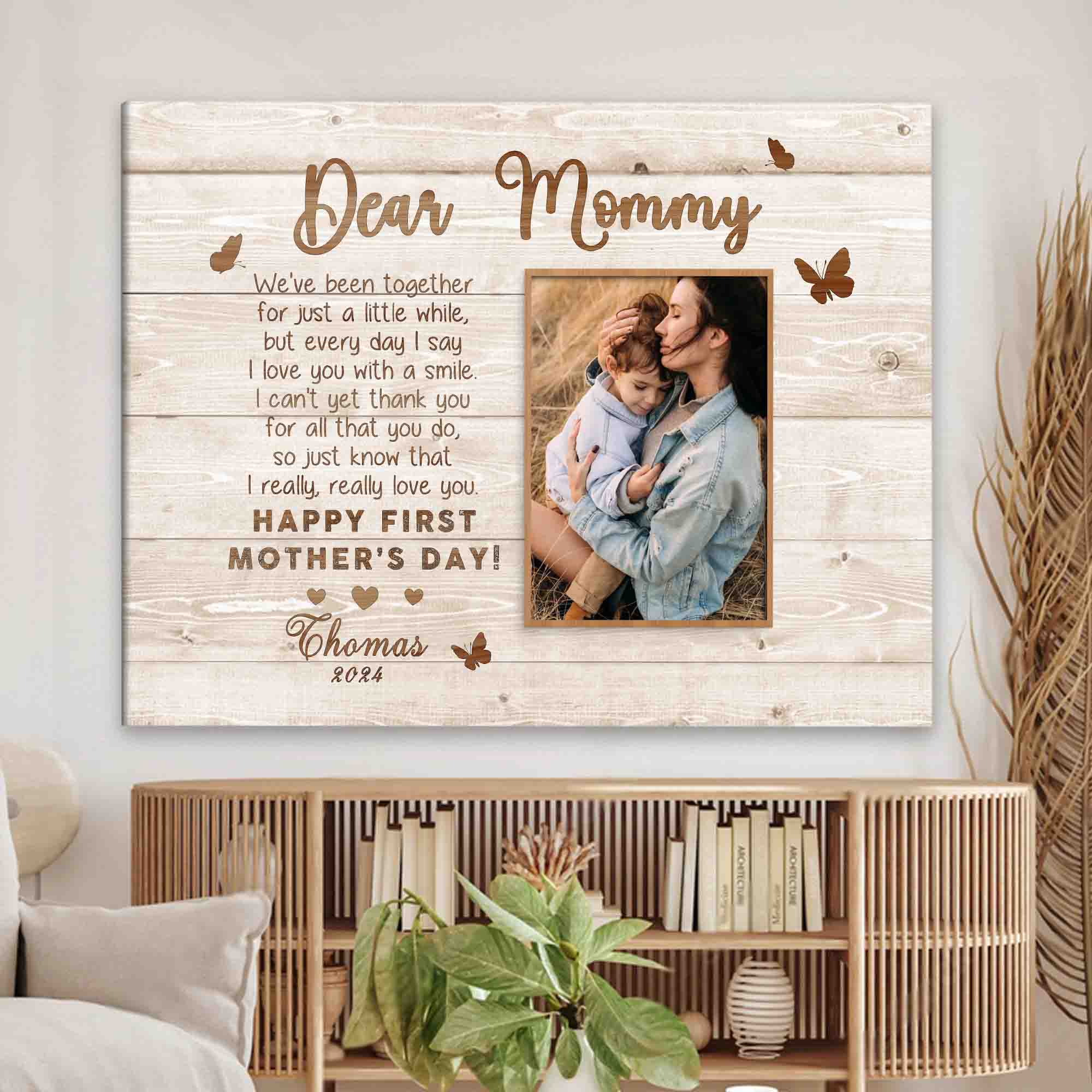 Custom Photo Mothers Day Canvas