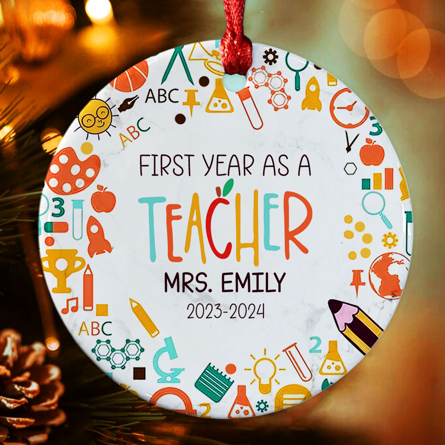 First Year Teacher Ornament