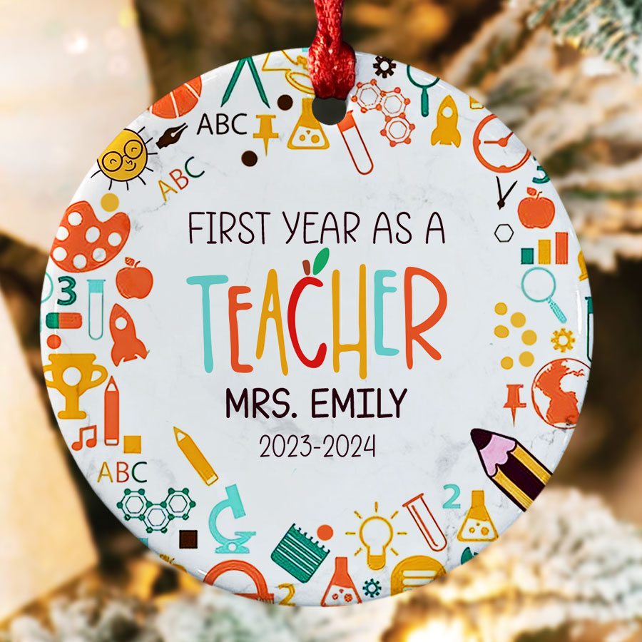 First Year Teacher Ornament