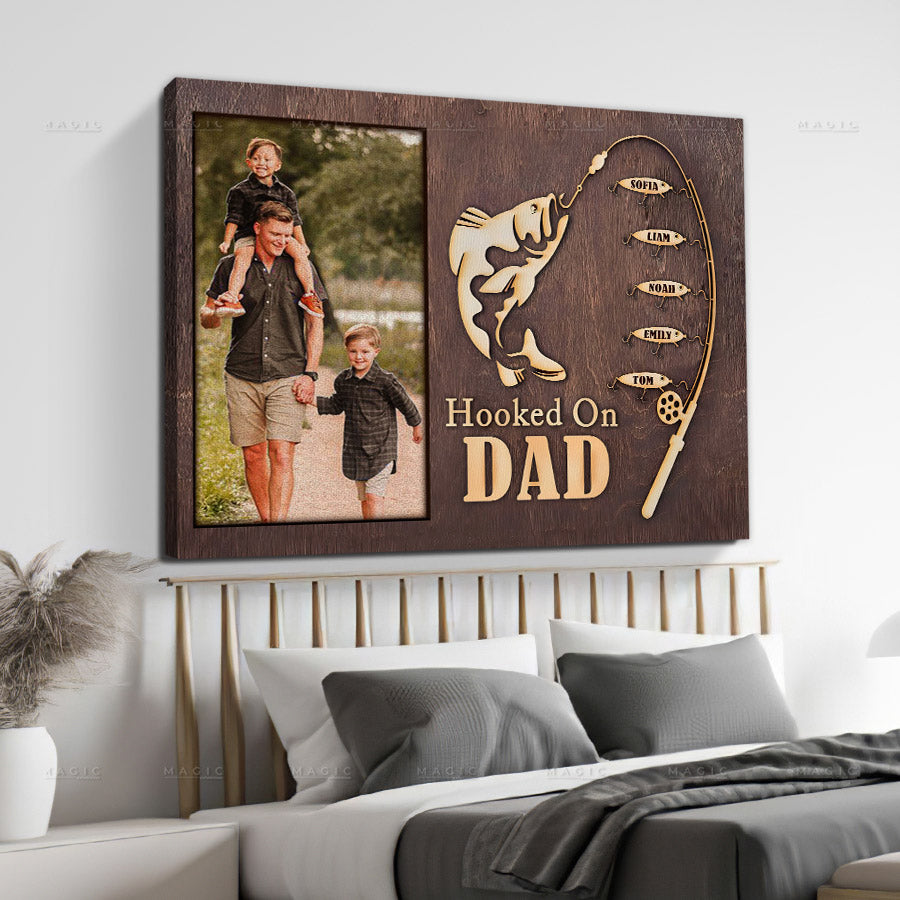 Custom Photo Dad Canvas Gift for Father’s Day