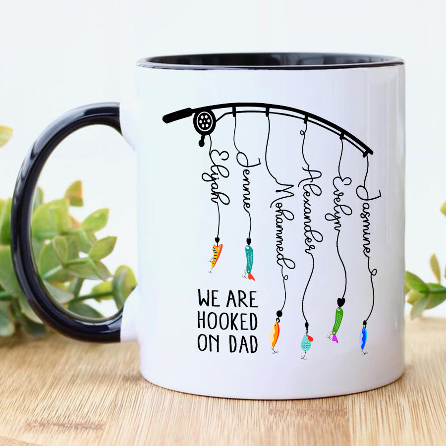Fishing Father Day Mugs Custom Dad Coffee Mug With Name We Re fishing-father-day-mugs-custom-dad-coffee-mug-with-name-we-re
