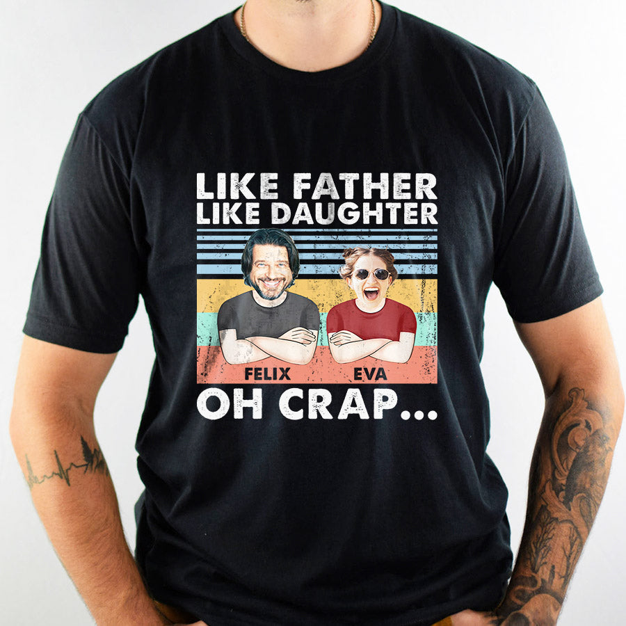 Funny Dad Shirts | Personalized T Shirts Fathers Day | | Like Father ...