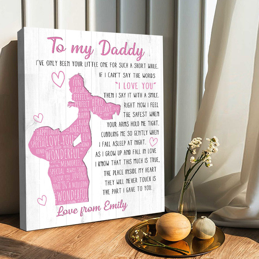 Personalized First Father’s Day Canvas