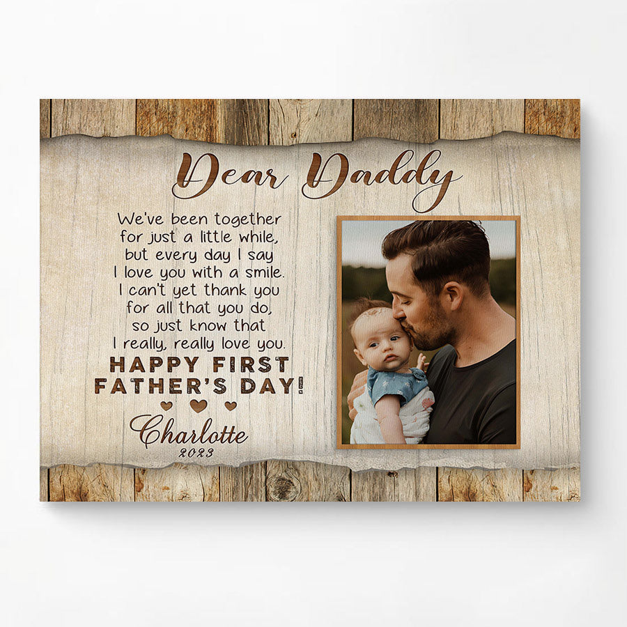 First Fathers Day Canvas Craft