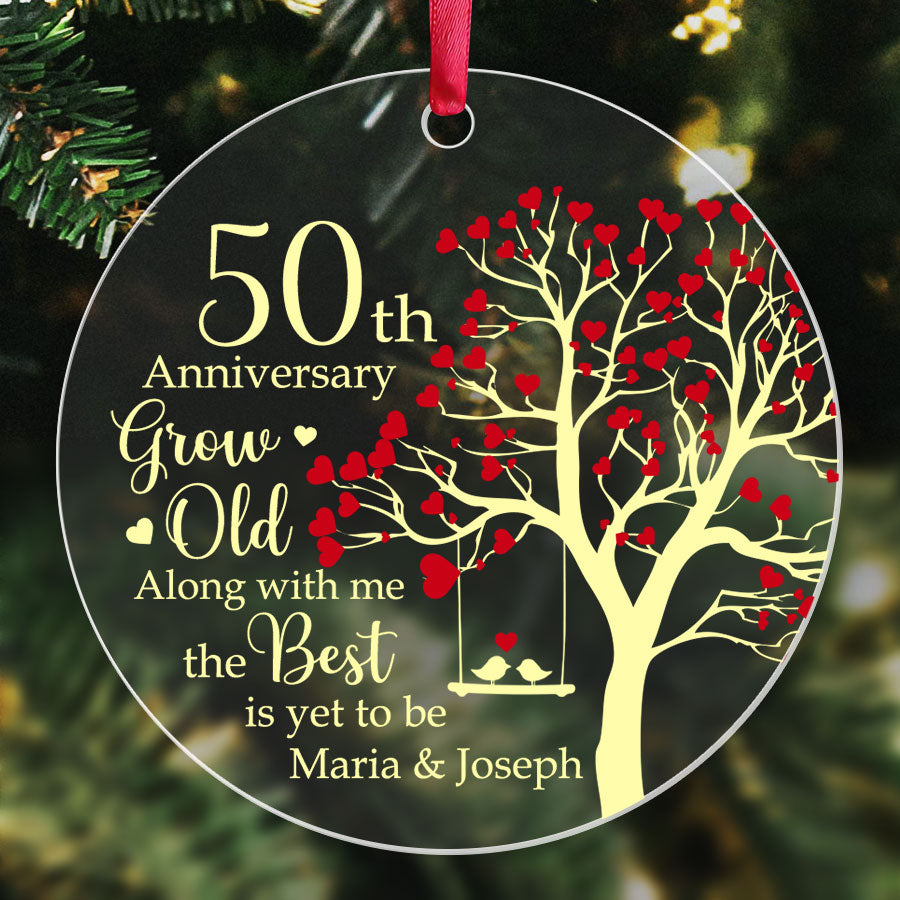 Personalized 50th Anniversary Ornament