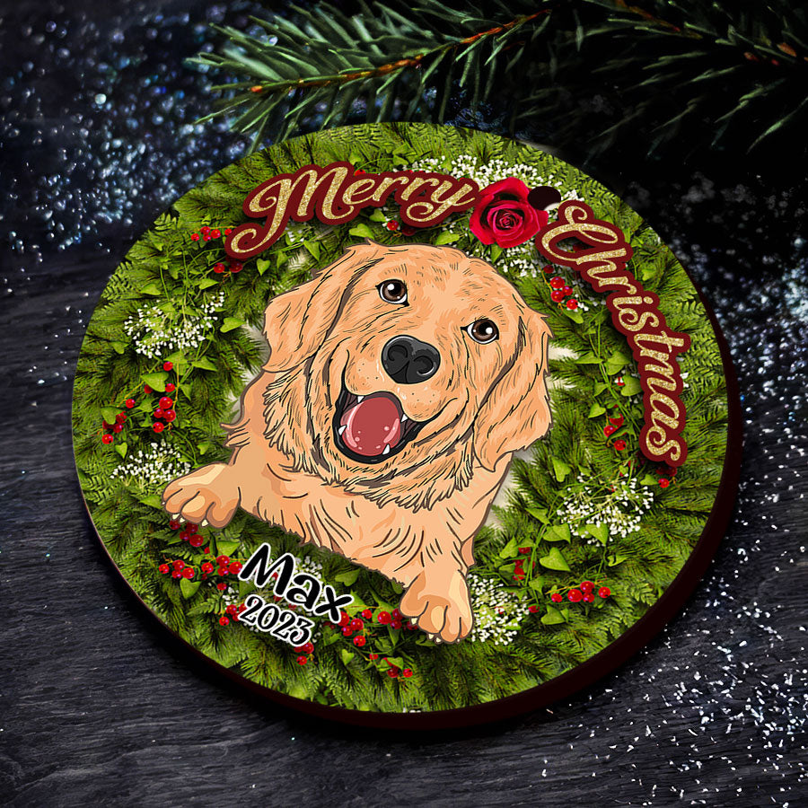 Personalized Ornaments With Dog