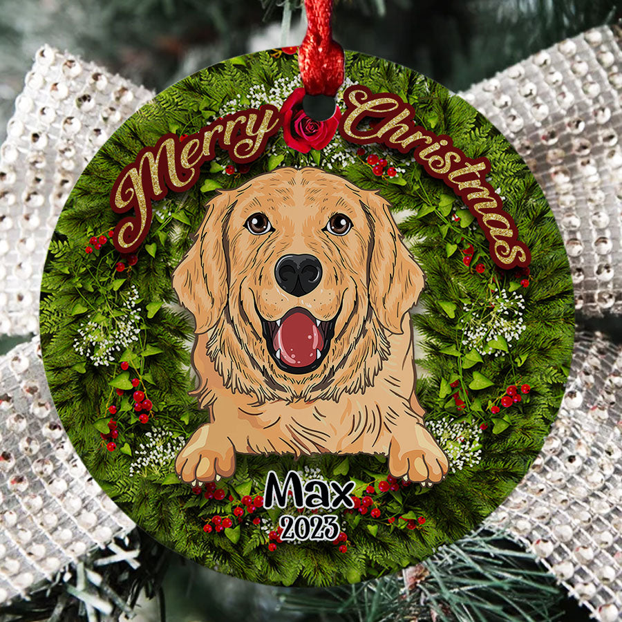 Personalized Ornaments With Dog